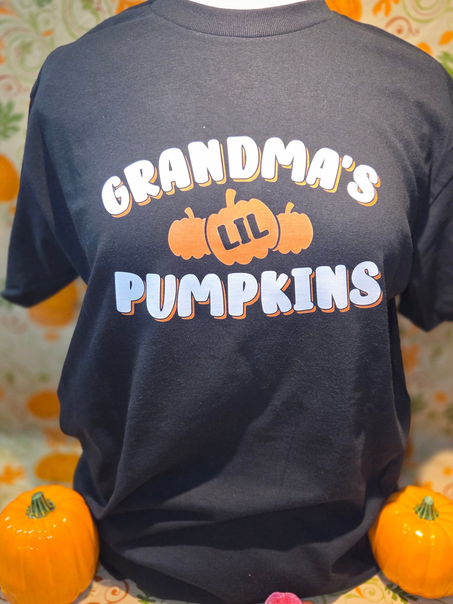 Grandma's Lil Pumpkins Shirt | Halloween Tee | Witch | Goblin | Spooky | Family | Personalized Halloween Gift