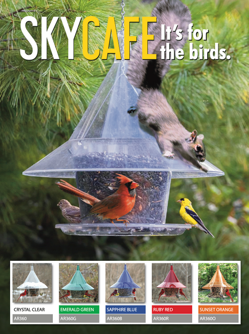 SKYCAFE Bird Feeder | Squirrel Proof | CHOOSE COLOR