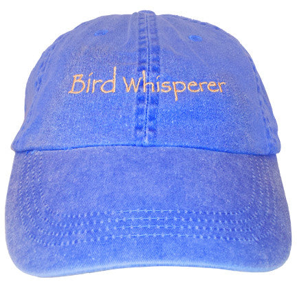 Bird Whisperer Embroidered Cotton Cap