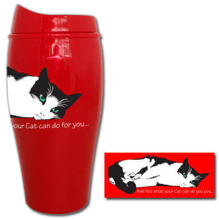 Ask Not what your Cat... Tumbler | Travel Mug