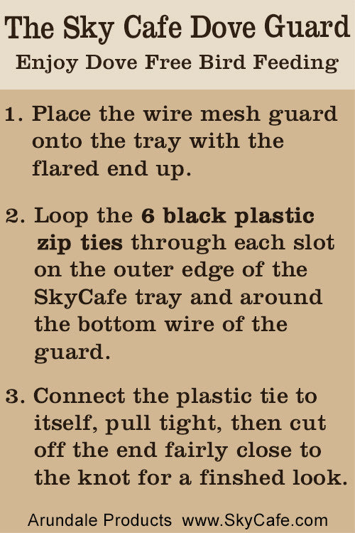 Sky Cafe Dove Guard Instructions