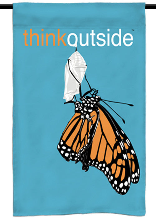 ThinkOutside Monarch Garden Flag