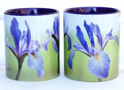 Southern Blue Flag Iris Mug | Ceramic 11 oz. | Jim Rather Photography | Flower Mug