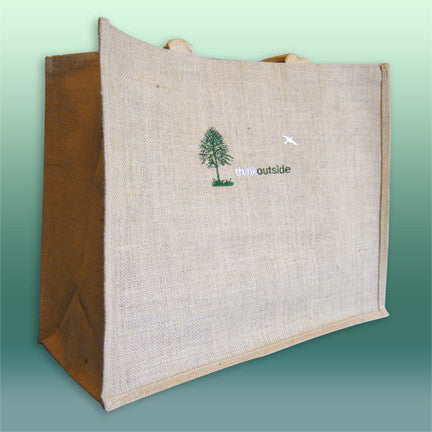 Large ThinkOutside Jute Tote Bag