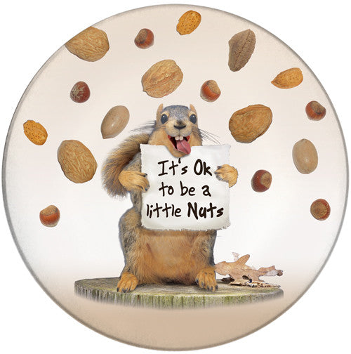 It's OK to be a little Nuts Ceramic Coaster | Front