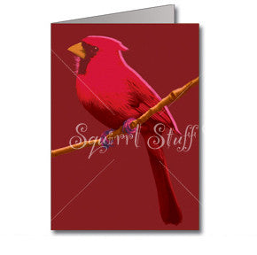 Red Candy Cardinal Cards | Boxed Set of 8 | Bird Cards