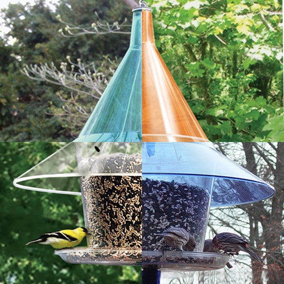 SkyCafe Bird Feeder - 4 pack, packing in green boxes.