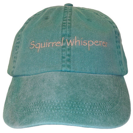 Squirrel Whisperer Embroidered Cotton Cap