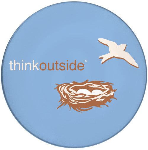 ThinkOutside Nest Sandstone Ceramic Coaster | Front