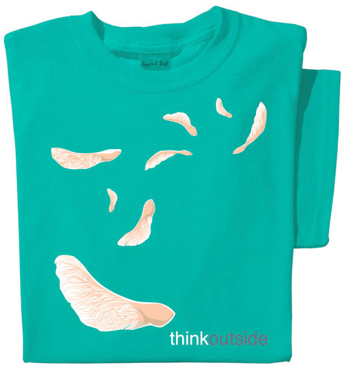 Organic Cotton Maple Seeds Ladies T-shirt | ThinkOuside