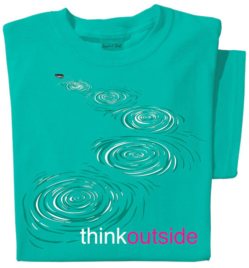 Organic Cotton Stone Skip Ladies T-shirt | ThinkOutside t