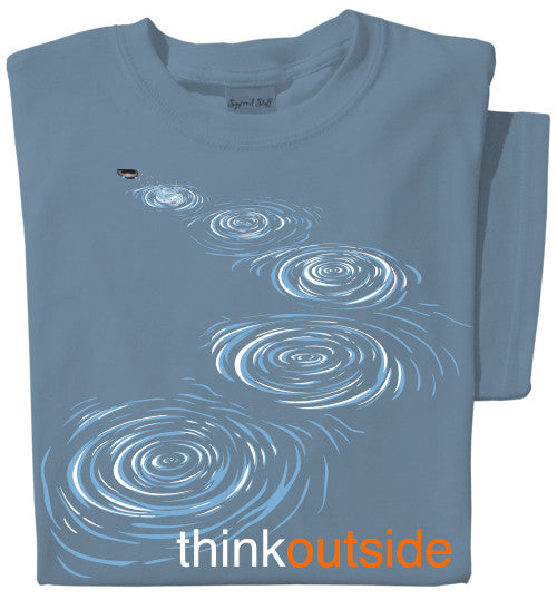 Organic Cotton Stone Skip T-shirt | ThinkOuside