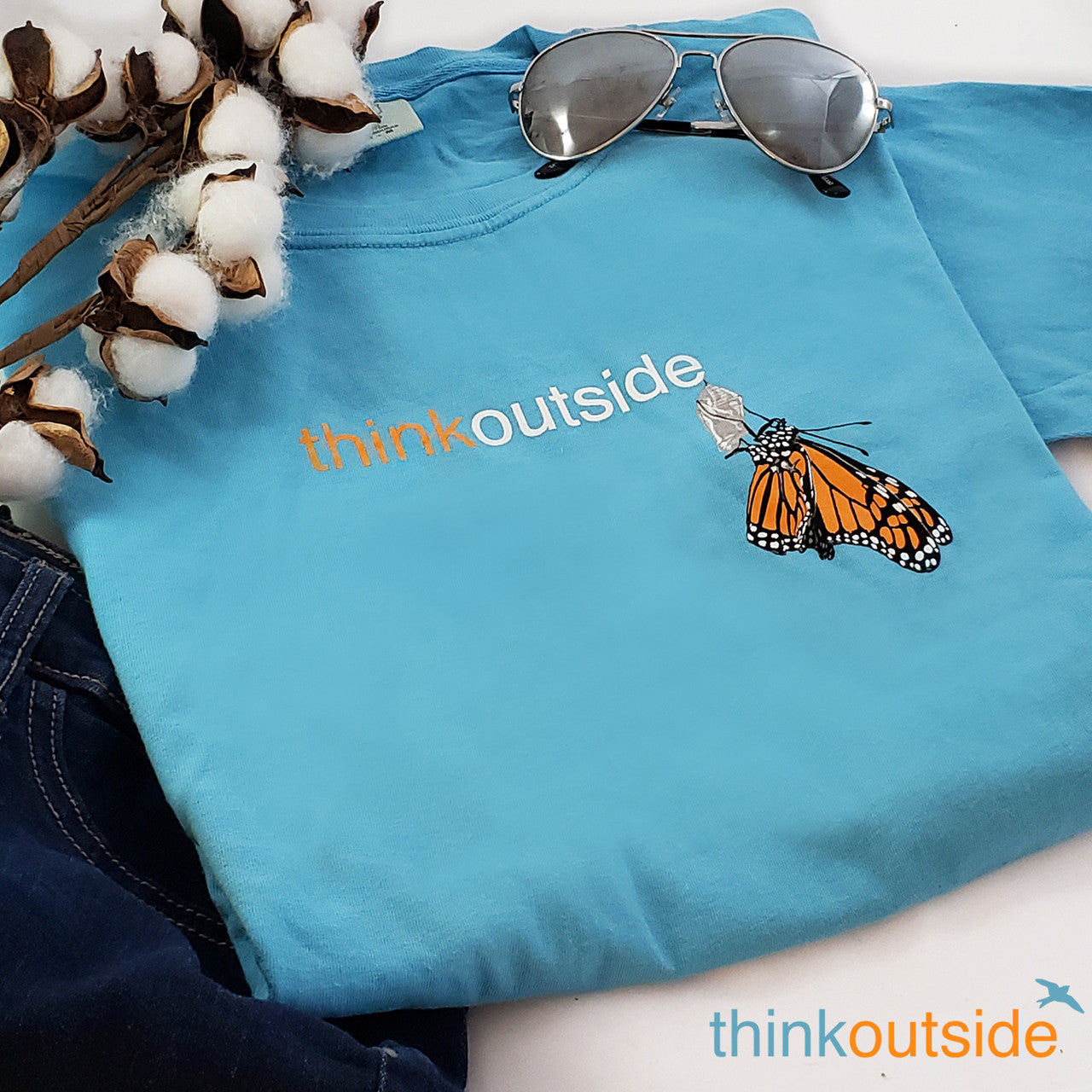 Pure Cotton Mountain Ladies T-shirt | ThinkOutside