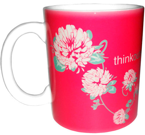 Think Outside Clover Flower Mug | 11 oz. ceramic