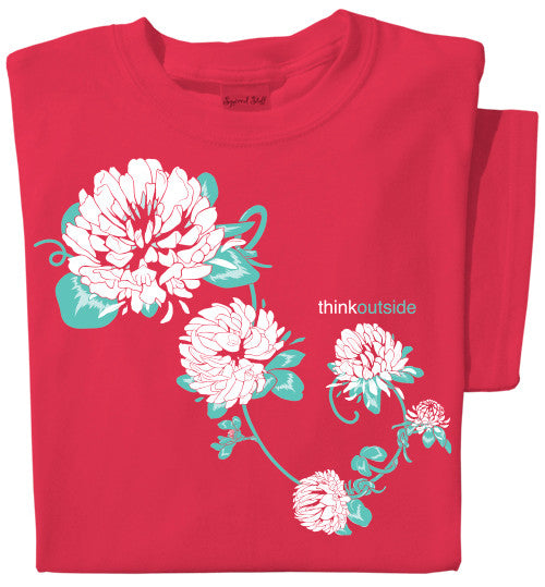 Organic Cotton Clover Ladies T-shirt, ThinkOutside, Lucky Clover Shirt