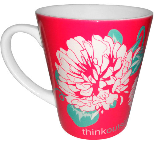 Think Outside Clover Flower Latte Mug | 12 oz. ceramic