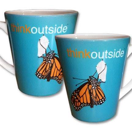 Monarch Butterfly Latte Mug | Think Outside | 12 oz. ceramic