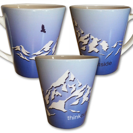 Mountain Latte Mug | Think Outside | 12 oz. ceramic