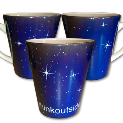 Stars Latte Mug | Think Outside | 12 oz. ceramic