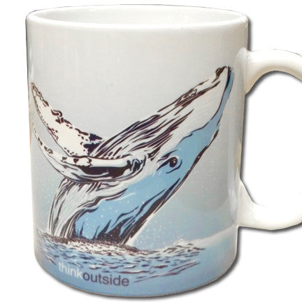 Think Outside Humpback Whale Mug