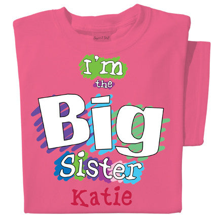 Big Sister Personalized Youth Kids T-shirt