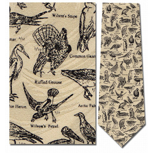 Bird Encyclopedia Circa 1890 Tie