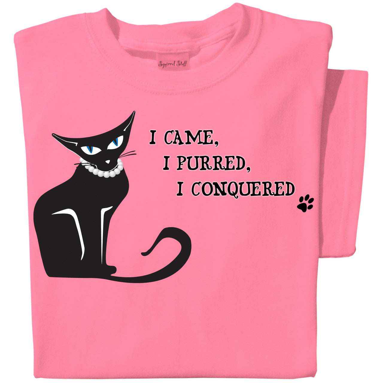 I Came, I Purred T-shirt | pink tee | Funny Cat Tee