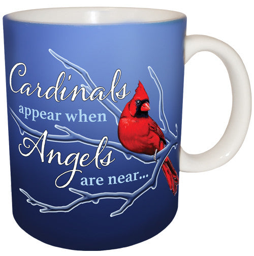 Cardinals are Appear when Angels are Near Mug | Inspirational Bird Mug