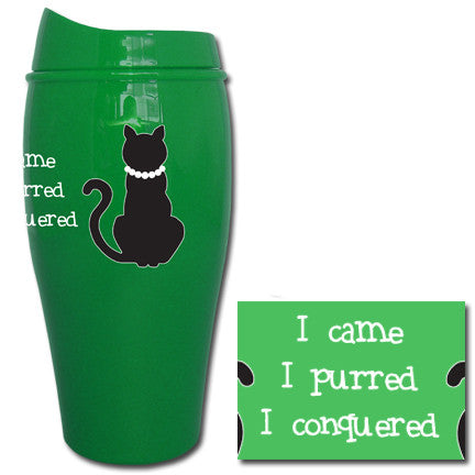 I Came, I Purred Tumbler | Travel Mug