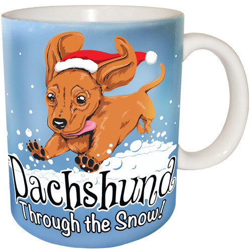 Dachshund Through the Snow Mug | Funny Dog Mug