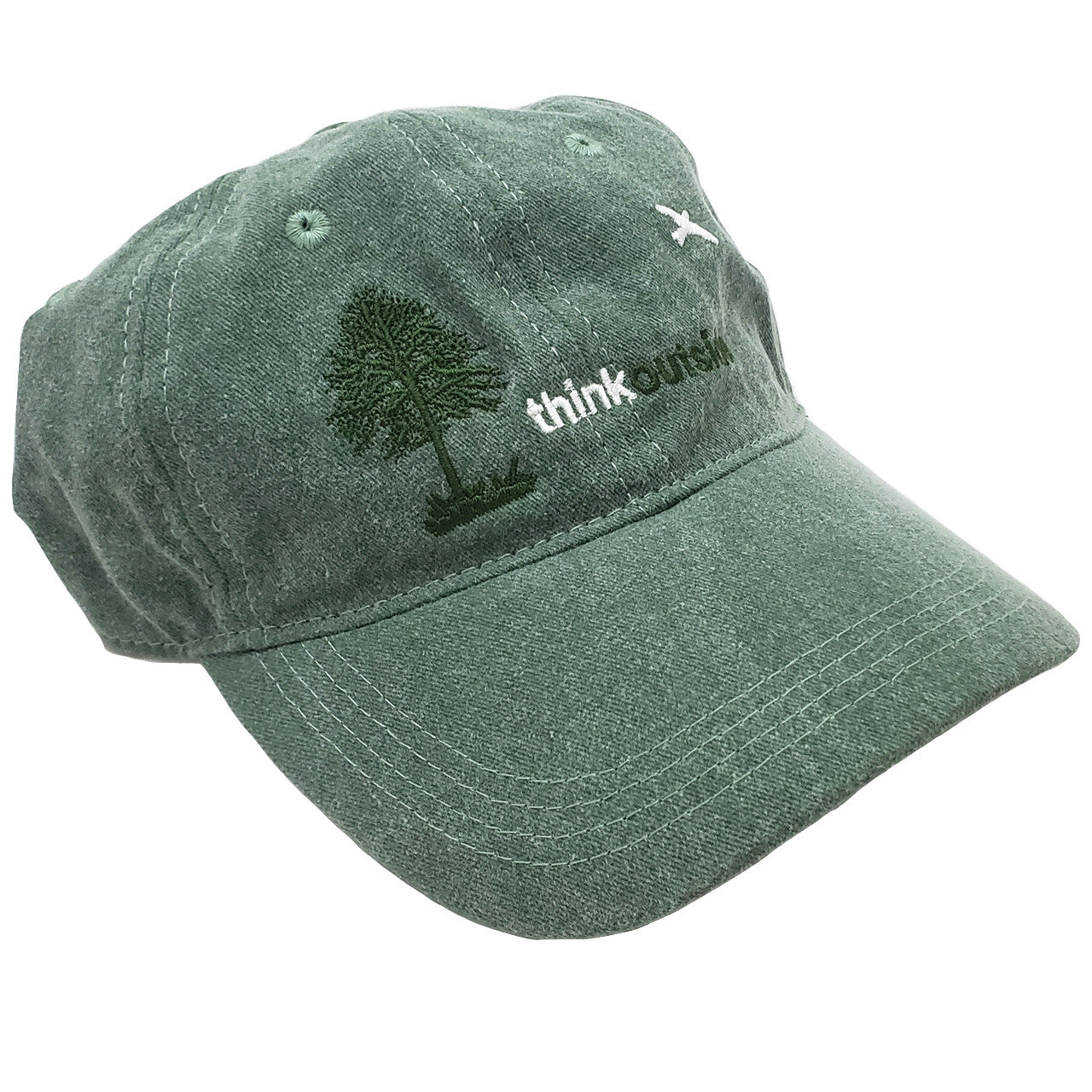 ThinkOutside Tree Hat | Dark Green High Quality Embroidered Cotton Cap