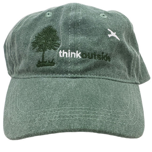 ThinkOutside Tree Embroidered Cotton Cap | Dark Green Tree