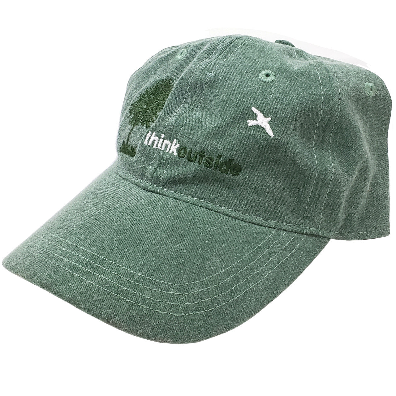 ThinkOutside Tree Hat | Dark Green High Quality Embroidered Cotton Cap