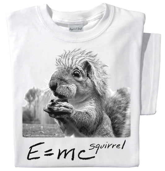 E=mcSquirrel T-shirt | Funny Einstein Squirrel Tee