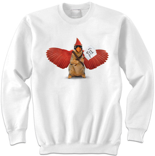 Rally Squirrel: Go Cards! Sweatshirt | Funny Squirrel Sweatshirt