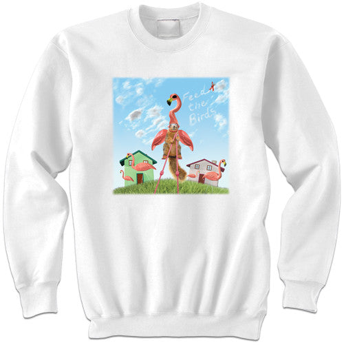 Feed the Flamingo Sweatshirt | Funny Squirrel Sweatshirt