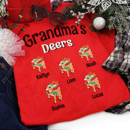 Christmas Deers T-Shirt | Personalized Tee