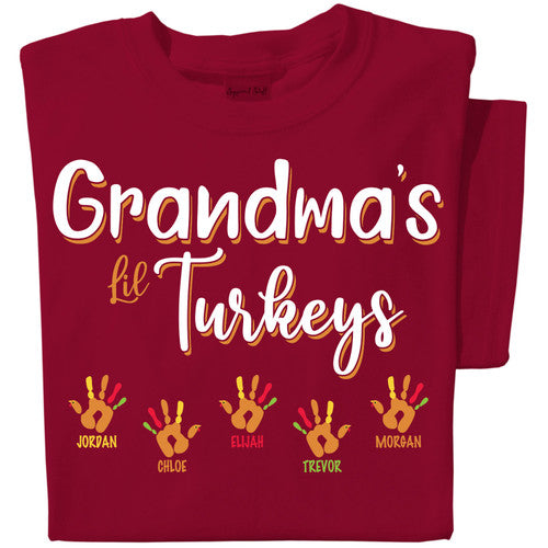 Grandma's Turkeys | Personalized T-shirt