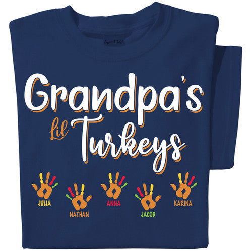 Grandpa's Turkeys | Personalized T-shirt