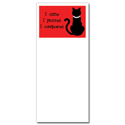 I Came I Purred Notepad