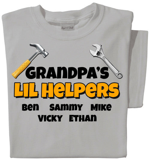 Lil Helpers Personalized (adult) T-shirt