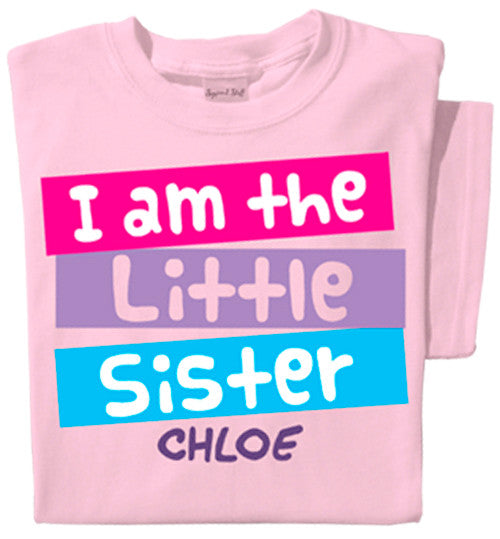 I'm the Little Sister Personalized Toddler & Youth T-shirt