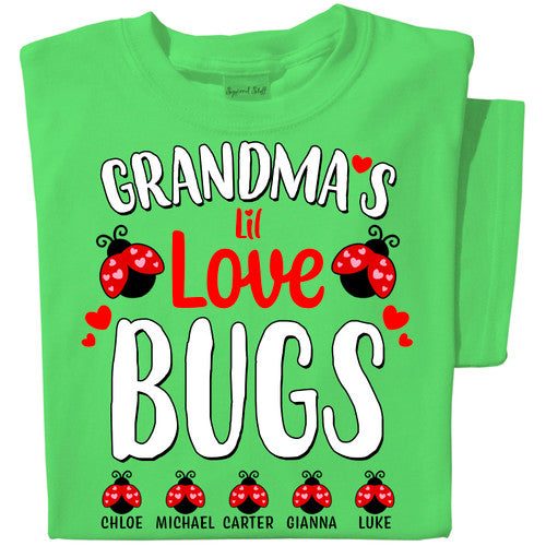 Grandma's Lil Love Bugs | Personalized T-shirt