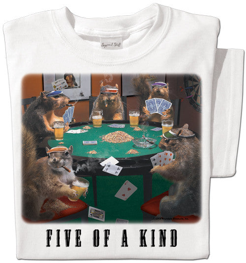 Poker Squirrels T-shirt | Funny Squirrels Playing Poker