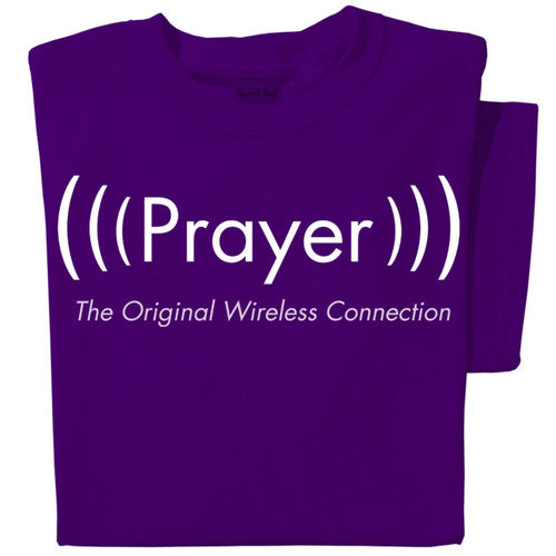 Prayer, the Original Wireless Connection T-shirt | Faith Tee