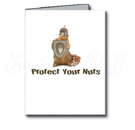 Protect Your Nuts Birthday Card