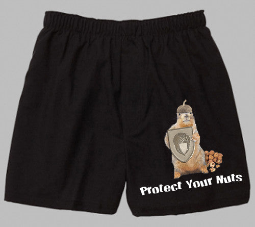 Black Cotton Boxer | Protect Your Nuts | sizes M - XL