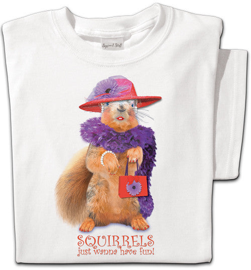 Red Hat Squirrel T-shirt | Funny Squirrel T-shirt