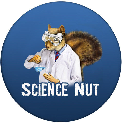 Science Nut Sandstone Ceramic Coaster | Front