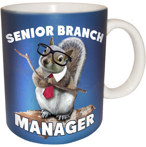 Senior Branch Manager Corgi Mug | Funny Squirrel Mug